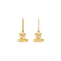 CIRCUS BEAR Huggie Earrings