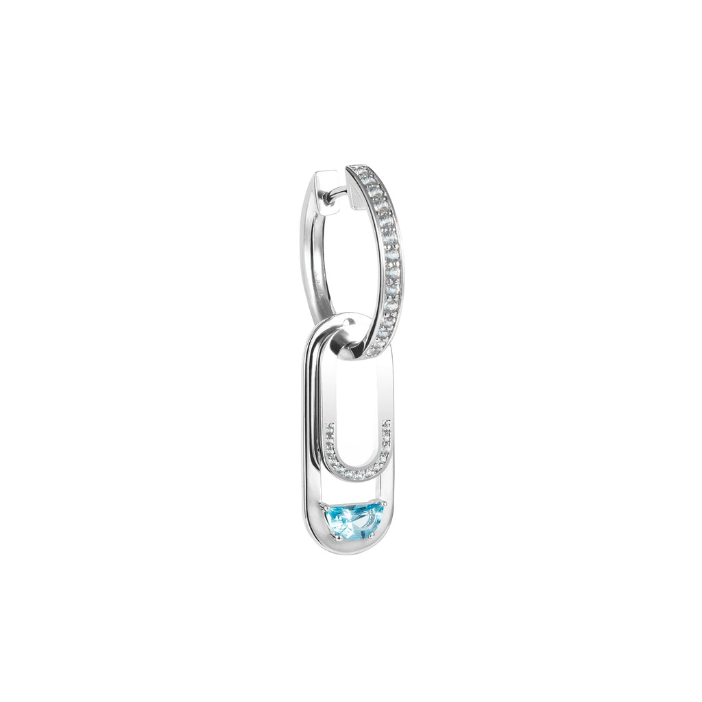 TOGGLE Convertible Hoop Earrings with Drop Charms