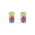 SunDaze Rainbow Dome Hoop Earrings