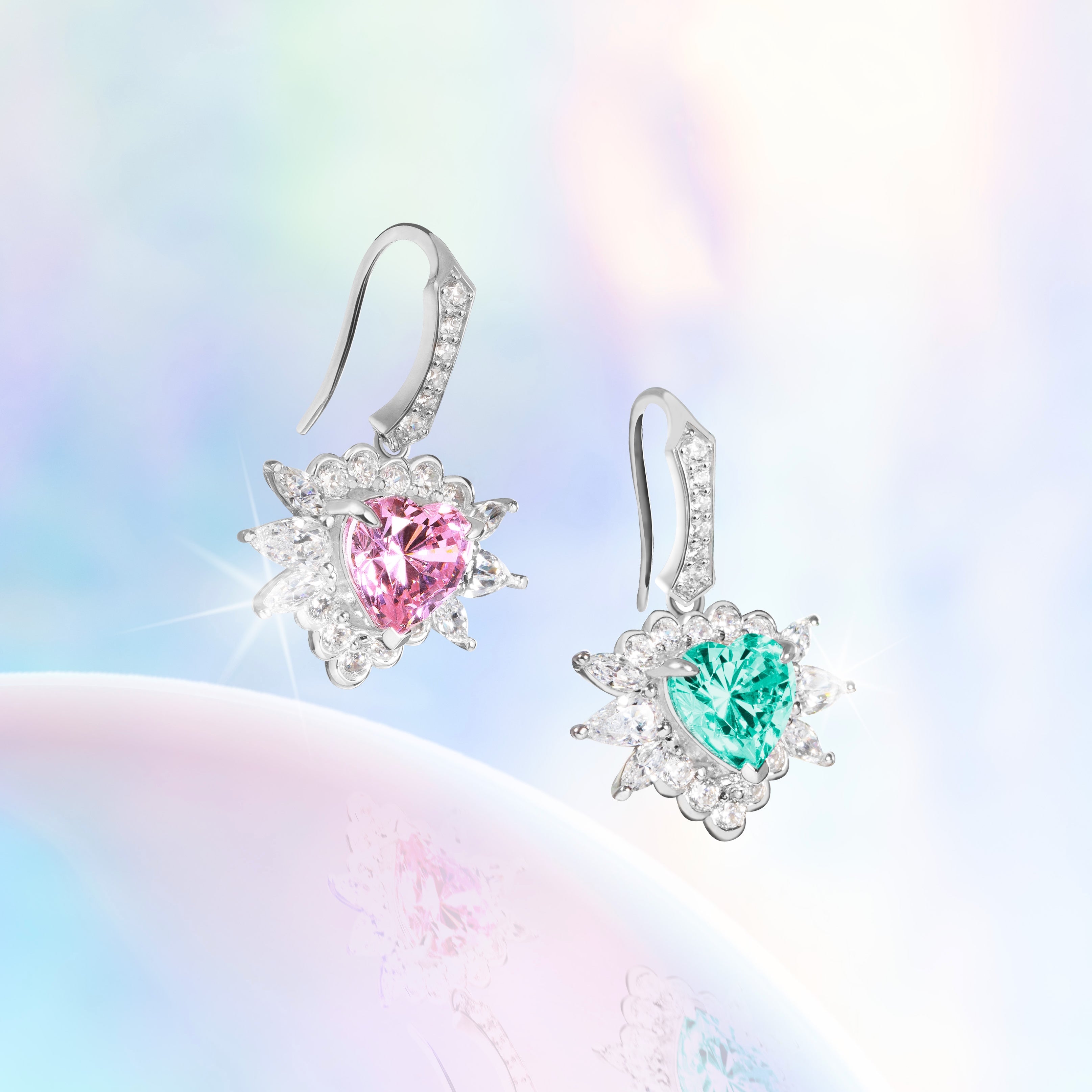 Fresco Bubbles Soapy Green Earrings