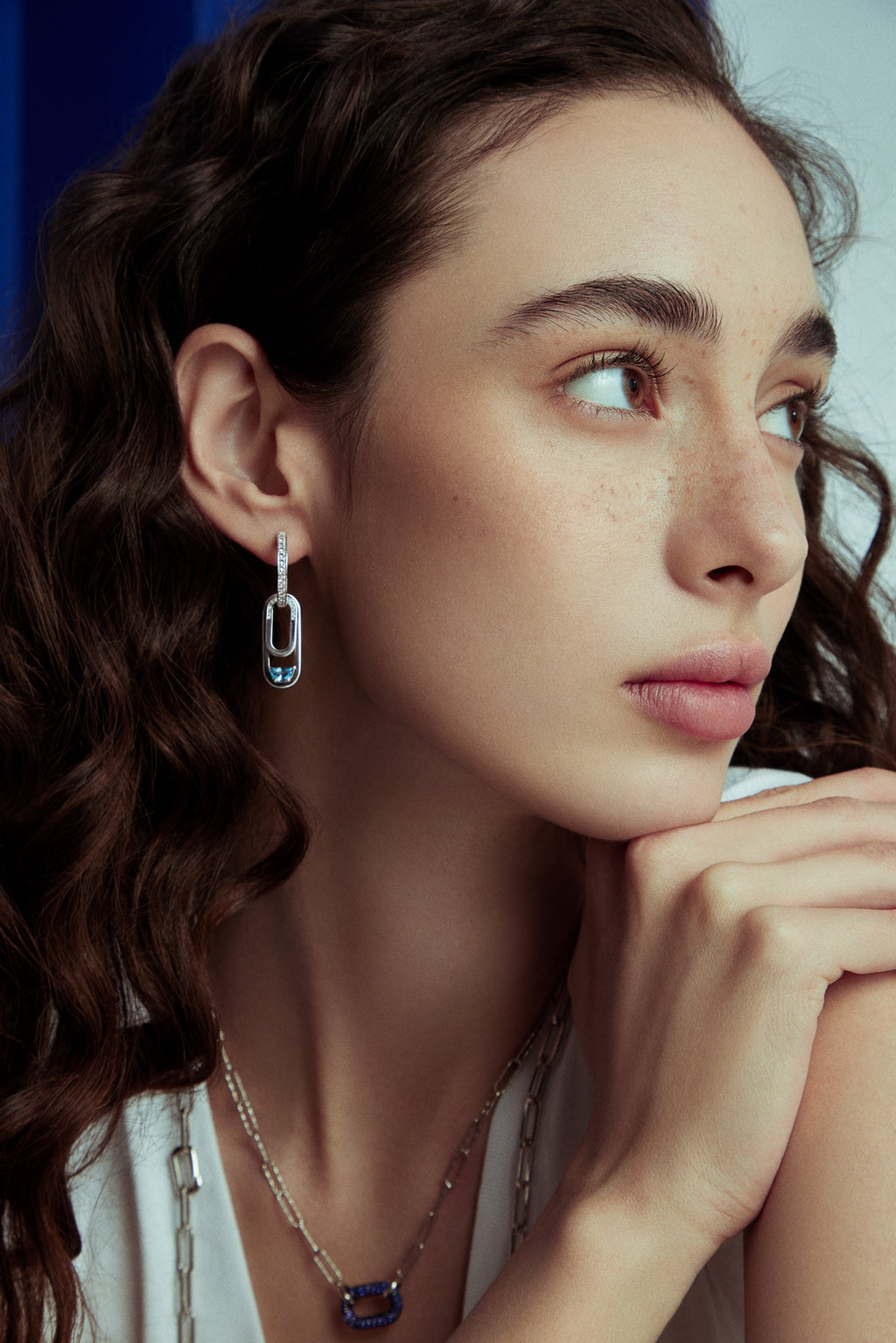 TOGGLE Convertible Hoop Earrings with Drop Charms