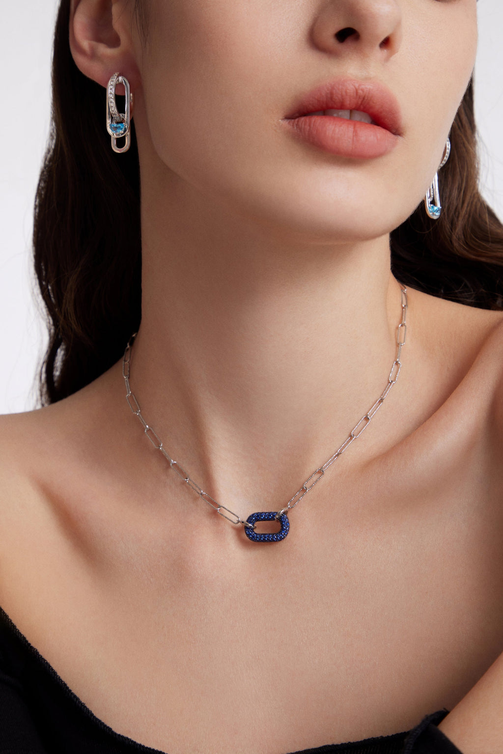 TOGGLE Convertible Hoop Earrings with Drop Charms