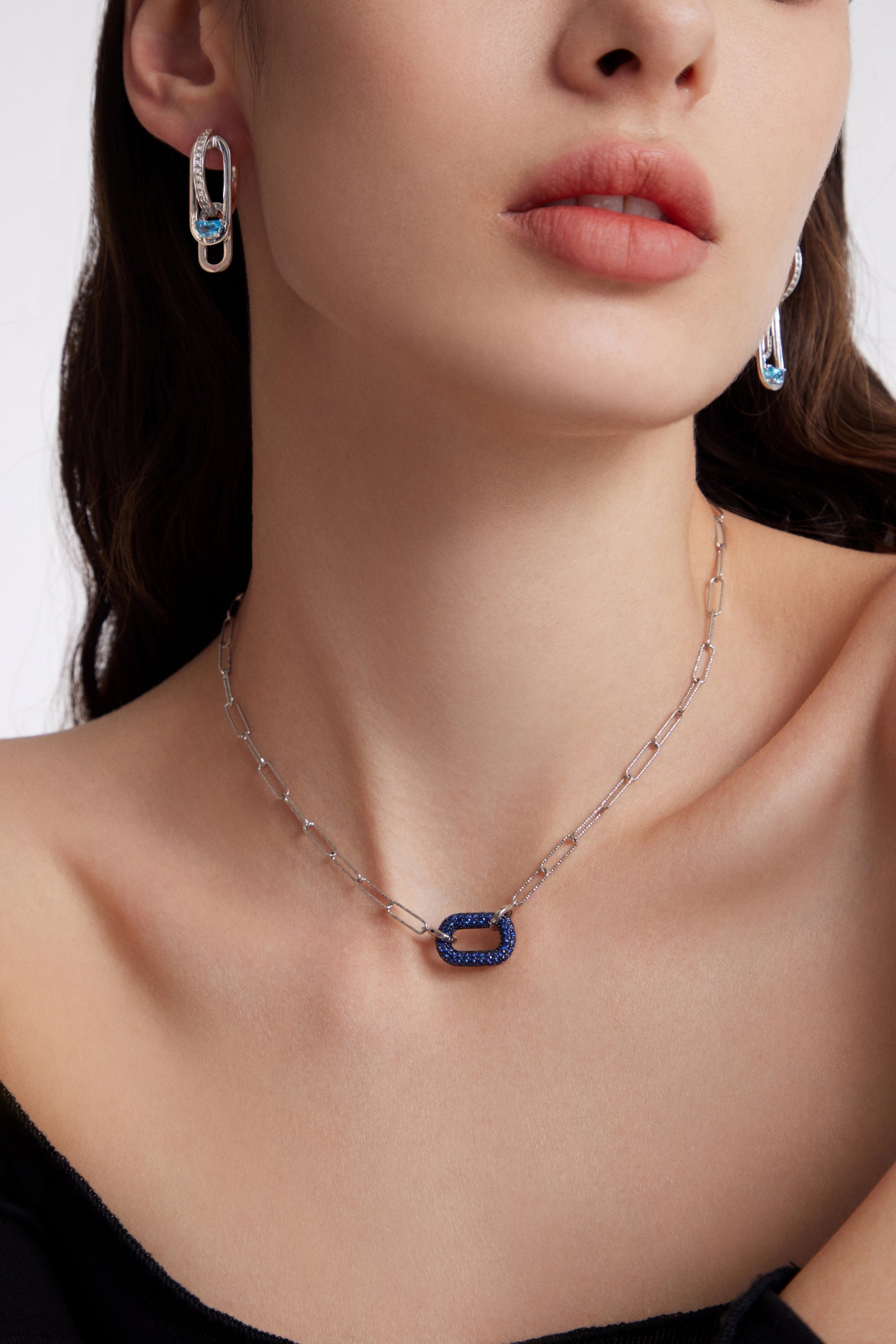 TOGGLE Convertible Hoop Earrings with Drop Charms