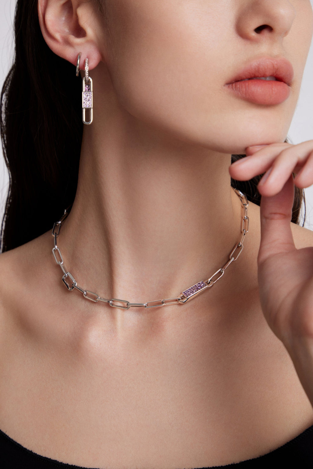 TOGGLE Convertible Double Hoop Earrings with Reversible Drop Charms